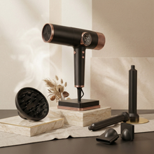 5-in-1 Ionic Hair Dryer Set with 1800W Power and LCD Display