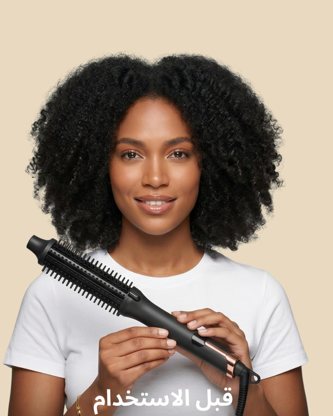 Lightweight ionic hair straightening brush for quick and professional styling for all types.