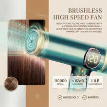 5-in-1 Ionic Hair Dryer Set with 1800W Power and LCD Display