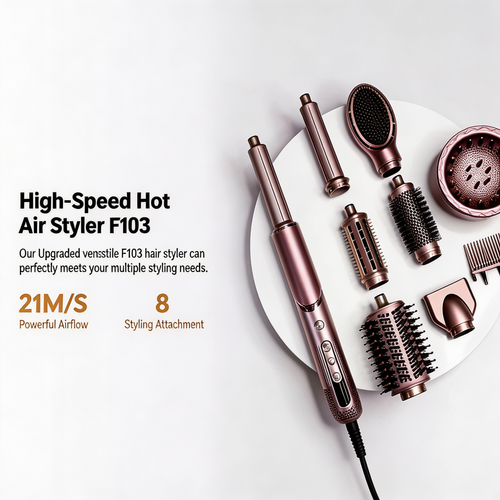 7-in-1 or 10-in-1 foldable professional hair dryer with high-speed motor